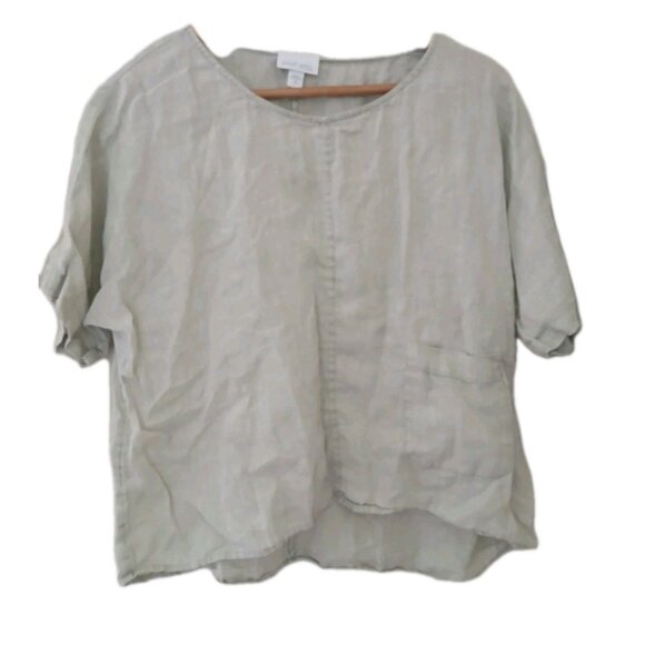 J. Jill PureJill 100% Linen Blouse - Picture 1 of 10
